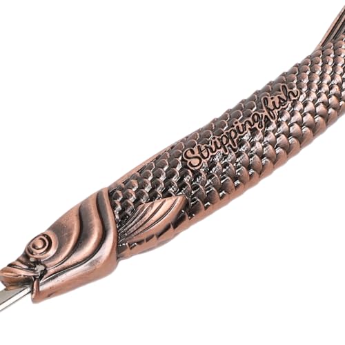 Keenso Multifunctional Sewing Seam Ripper Retro Zinc Alloy and Steel Scissor Tool for Fabric Cutting and Tag Removal, for Needlework Enthusiasts (Red Bronze) - color: Red Bronze