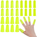 24 Pcs Rubber Finger Protectors, 3 Sizes Silicone Finger Protectors Reusable Rubber Thimble for Hot Glue, Honey, Adhesives, Scrapbooking, Sewing, and Writing Task