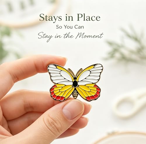 HENYANMHXH Needle Minder Magnet, Cute Magnetic Needle Holder, Butterfly - color: Butterfly