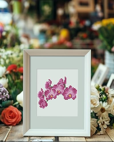 PeakLuv Small Diamond Art Kits Flowers Mini Diamond Painting Kit for Adults - color: Flowers 2