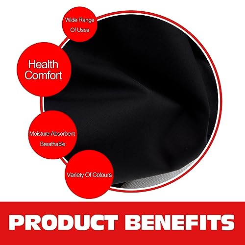 100% Black Cotton Fabric for Sewing by 1 Yard, 59”Width Quilting Fabric Medium Weight 5.8 oz, Muslin Fabric by The Yard, Embroidery Cloth - color: Black, size: 1yard