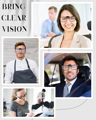 Copkim 6 Pairs Clip-On Reading Glasses, Flip-Up Blue Light Blocking - color: Classic Color