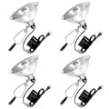 VIVOSUN 4 Pack Clamp Lamp Light with Detachable 8.5 Inch Aluminum Reflector - size: 8.5 Inch-4 Pack