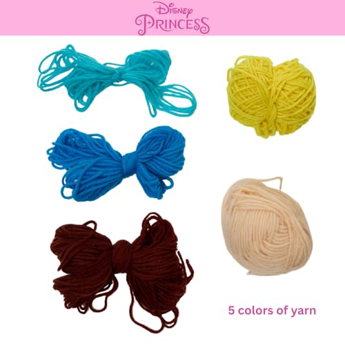 Disney Princess Crochet Kit for Beginners - Cinderella & Belle Craft Kit - color: Cinderella and Belle