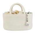 XUANGUO Large Cotton Rope Baby Diaper Caddy Organizer Basket with White - color: White, size: Large
