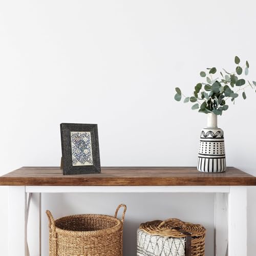 CORE ART 3.5x5 Picture Frame, Solid Wood Rustic Black - color: Black, size: 3.5x5 - 1 pack