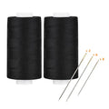 Simthread All Purpose Thread Polyester 400 Yards (2 Black) - color: 2 Black