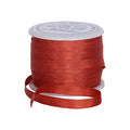 Threadart Auburn 4mm 100% Pure Silk Ribbon - Single Spool - color: AUBURN, size: 4MM