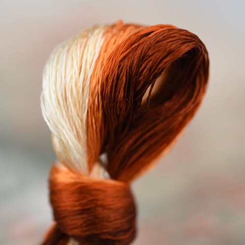 Natural 100% Mulberry Handmade Embroidery Silk Thread Silk Floss (76) - color: 76