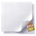 White Soft Felt Sheets for Crafts, 12" x 12", 1.6mm Thick, 2 Pcs - color: White