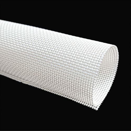 13 Mesh Needlepoint Canvas 17"x20" White Blank Pure Cotton Fabric for Embroidery & DIY Handmade Crafts & Cross Stitch
