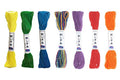 Olympus Sashiko Thread 20m Skein Color Bundles (Bright Rainbow - 7 Pieces) - color: Bright Rainbow - 7 Pieces