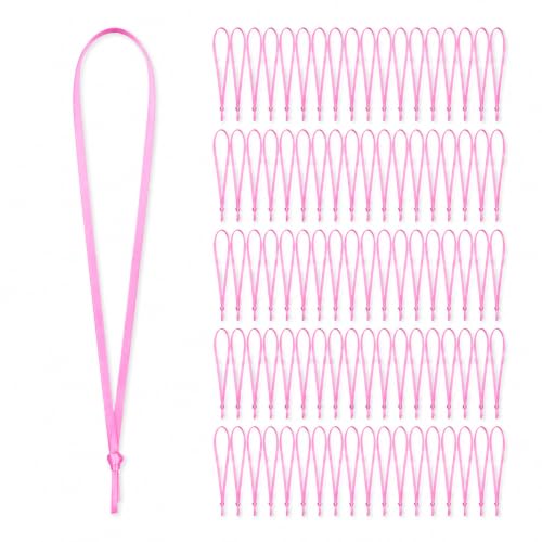 Mandala Crafts Pink Christmas Ribbon Ornament Hangers Loops, 100 PCs - color: Pink