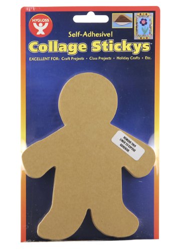 Hygloss Sticky People Craft Boards - 24 Pack 5-Inch Self Stick Collage Boards for Kids - Peel & Stick Mounting Boards for Art Projects, School Crafts, Classrooms, and DIY Displays - size: 24-Pcs, style: Person 5"