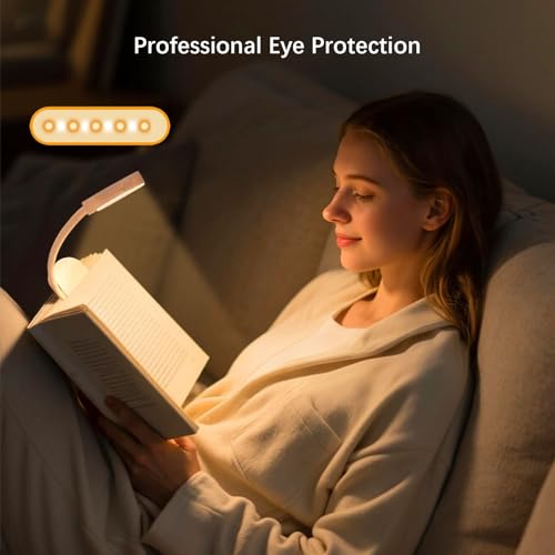 Choudao Rechargeable Book Light, Portable Reading Light,White - color: White