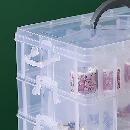 Gagee 6-Tier Craft Storage Organizer, Clear - color: Clear, size: 6