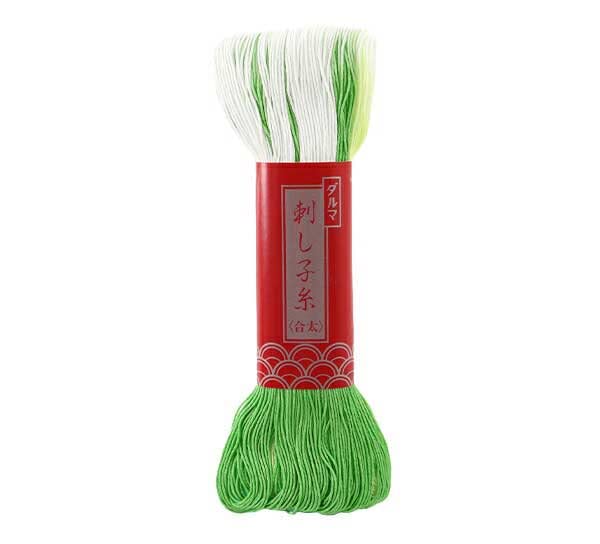 Yokota Daruma Piercing Thread Dyed Dyed 100 M Col. 52 Yellow Green 01-1122 (Japan Import) - color: Green