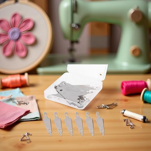 20pcs Silver Metal Large Eye Needle Threaders Embroidery for Cross Stitch Threading Too Embroidery Cross Stitch Sewing Tools Crafts and Sewing