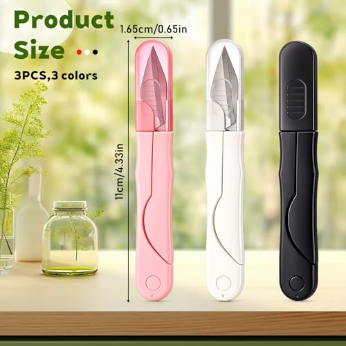 3 Pcs Thread Snips, Portable Yarn Threads Cutter, Sewing Scissors