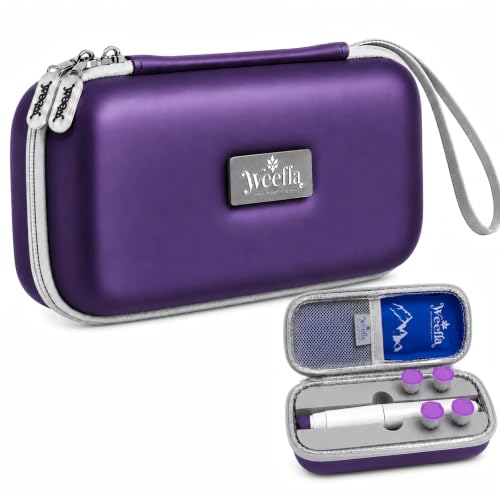 Insulated Travel Case for 1 Zepbound KwikPen & Needles, Purple - color: Midnight Purple