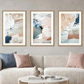 Large Abstract Brush Strokes Framed Canvas Wall Art-16"x24"x3 - color: Abstract Brush Stroke Wall Art, size: 16"L x 24"W