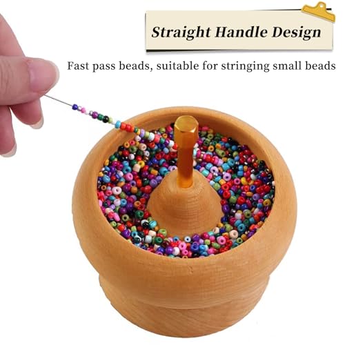 8Pcs Bead Spinner Needles Big Eye Beading Needles Stainless Bead Needle,Bead Needles for Jewelry Making Bracelet Necklace Jewelry Making (Needle) - size: 8pcs