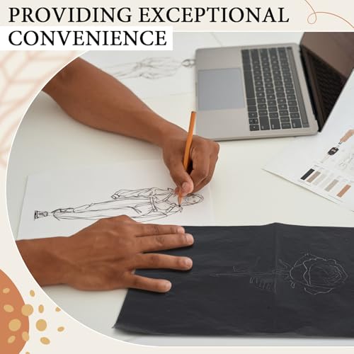Epakh 10 Sheets 18" X 24" Large Graphite Carbon Transfer Paper - size: 18" X 24"