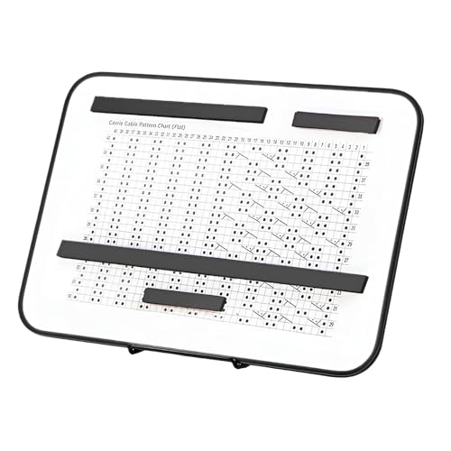 Knitting Pattern Holder with 4 Replacement Black Magnets, Knitting Chart Keeper Cross Stitch Pattern Holder for Crochet, Cross Stitch Supplies & Accessories, 11.22" Lx7.28" W - size: 11.81"L x 8.27" W