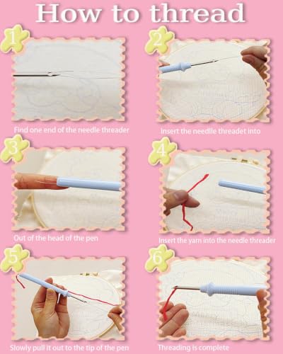 TCDZMYGS Punch Needle Kit for Beginners Adults-Turkey,with Video Tutorial - color: Punch Needle kit with-1203-1