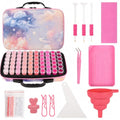 MERATIA Diamond Art Storage Organizer, 60 Jars with Accessories - color: Starlit Mist-60 Slots