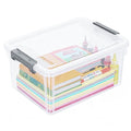 Citylife 17 QT Clear Storage Bins with Lids 1 Pack Plastic Storage Bins - size: 1 Pack-17QT-N