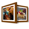 Betionol Diamond Painting Frames 2 Pack, Display 12x12in/30x30cm Diamond Painting Pictures or Photos, Brown Natural Solid Wood Picture Frame with Acrylic Protection Glass, Back Mat And Hanging Kit - style: Brown - Double