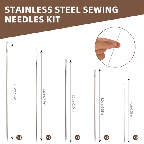 Losaria 38-Piece Hand Sewing Kit - Needle and Thread Repair Set - color: Green