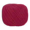 MECCANIXITY Crochet Thread Pearl Cotton Size 3 Deep Red Pearl 164 Yards for Crocheting Tatting Knitting Embroidery Sewing - color: Deep Red