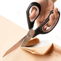 XFasten Sewing Scissors for Fabric Cutting Pink 9.5 Inch Professional Fabric Scissors Sewing | Heavy duty and Large - color: Pink