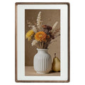 12x18 Walnut Wood Picture Frame for Wall, Matted to 11x17 - size: 12×18
