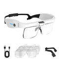 Magnifying Glass with Light, Magnifying Glasses for Close Work - color: White