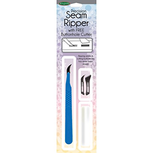 Sullivans Precision Seam Ripper with Free Buttonhole Cutter - Blue