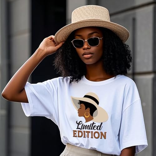 Dazoratix Black Girl Iron on Transfers - 20 Sheets African American Women DTF Ready to Press Inspirational Heat Transfer Stickers Patches Vinyl Decals for T Shirts Appliques Clothes Hoodie DIY Crafts - style: Black Girl