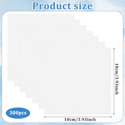 300 Pcs 4 x 4 Inches Cotton Fabric Squares, Quilting Fabric Bundles
