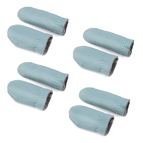 Mayboos 4 Pairs Leather Finger Protector Leather Thimble - size: 4 Pairs