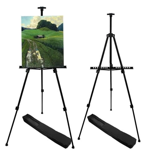 RRFTOK Black 2 Pack Adjustable Art Easel Stand for Painting and Sign - style: Modern