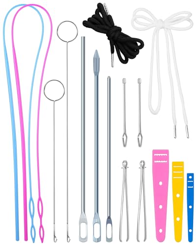 FIVEIZERO Drawstring Threader Tools & Draw Cords for Drawstring Replacement - size: 2 cords