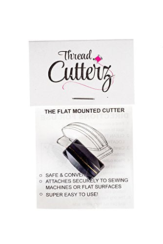 Thread Cutterz Patented Stainless Steel Flat Mountable Quick Thread, Yarn & Embroidery Floss Cutter - Black - color: Black