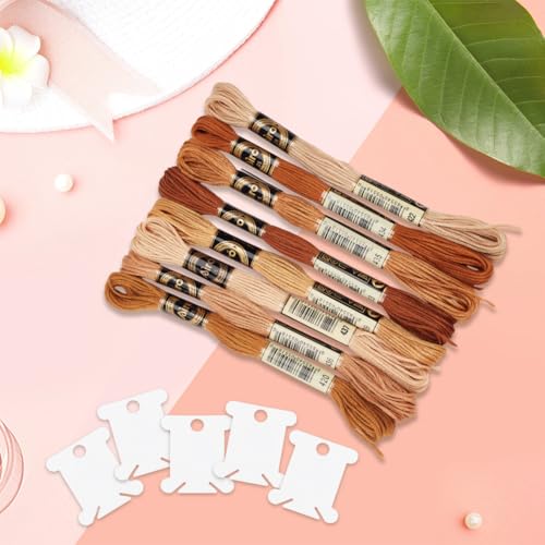 24 Skeins 6 Strands Variegated Embroidery Floss Cross Stitch Threads Gradient Friendship Bracelets Yarn String Bulk with 12Pcs Floss Bobbins for Hand Sewing Bracelet Crafts Crochet Stitching - color: Dark Color