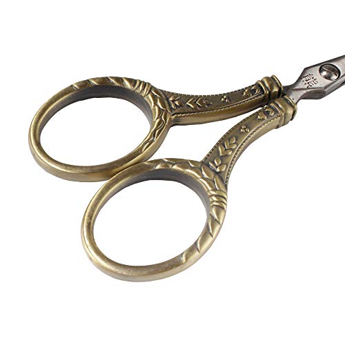 JubileeYarn Decorative Floral Embroidery Craft Scissors - Bronze - 1 Scissor - color: Decorative Floral - Bronze, size: 1 Scissor