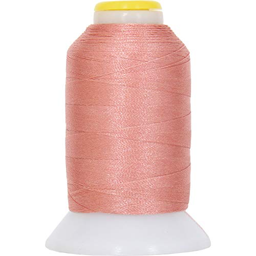 ThreadArt 60wt Embroidery Bobbin Thread, 1000M, Dark Peach - color: Dk. Peach