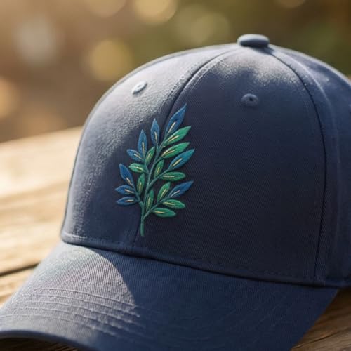 ORIGACH 4 Sheets Water Soluble Embroidery Patterns Stabilizers - Pre-Printed Fern & Leaves Plant Designs - Stick & Stitch Embroidery Paper for Hand Sewing Lovers - color: Fern & Leaves Plant