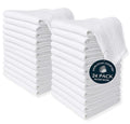 Flour Sack Towels 24 Pack Oversized, 18"x28", 100% Cotton, Prewashed Soft, Lightweight Dish Towel for Baking, Wrapping Bread, Drying, Embroidery Projects - White - color: White, size: 18" x 28" - 24 Pack
