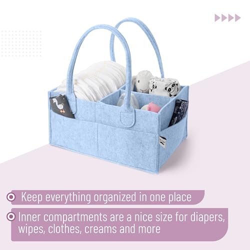 Mr. Pen- Baby Diaper Caddy Organizer, Sky Bliss - color: Sky Bliss, size: 1 Pack, Regular